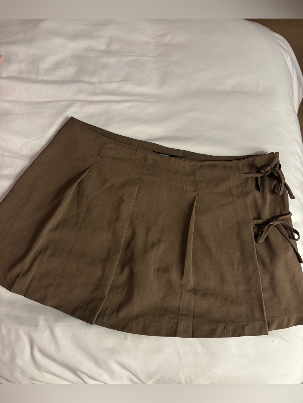 Rewash Olive Brown Knit Skirt
